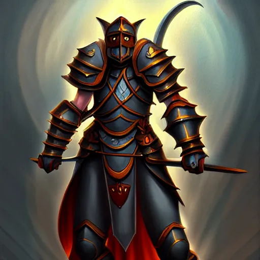 Prompt: a meoguard humanmale paladin!!, fantasy, dungeons and dragons, an ultrafine detailed painting, detailed painting