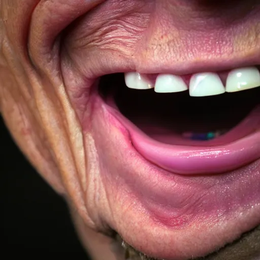 Prompt: a set of false teeth, hyper realistic, photography, 3 5 mm