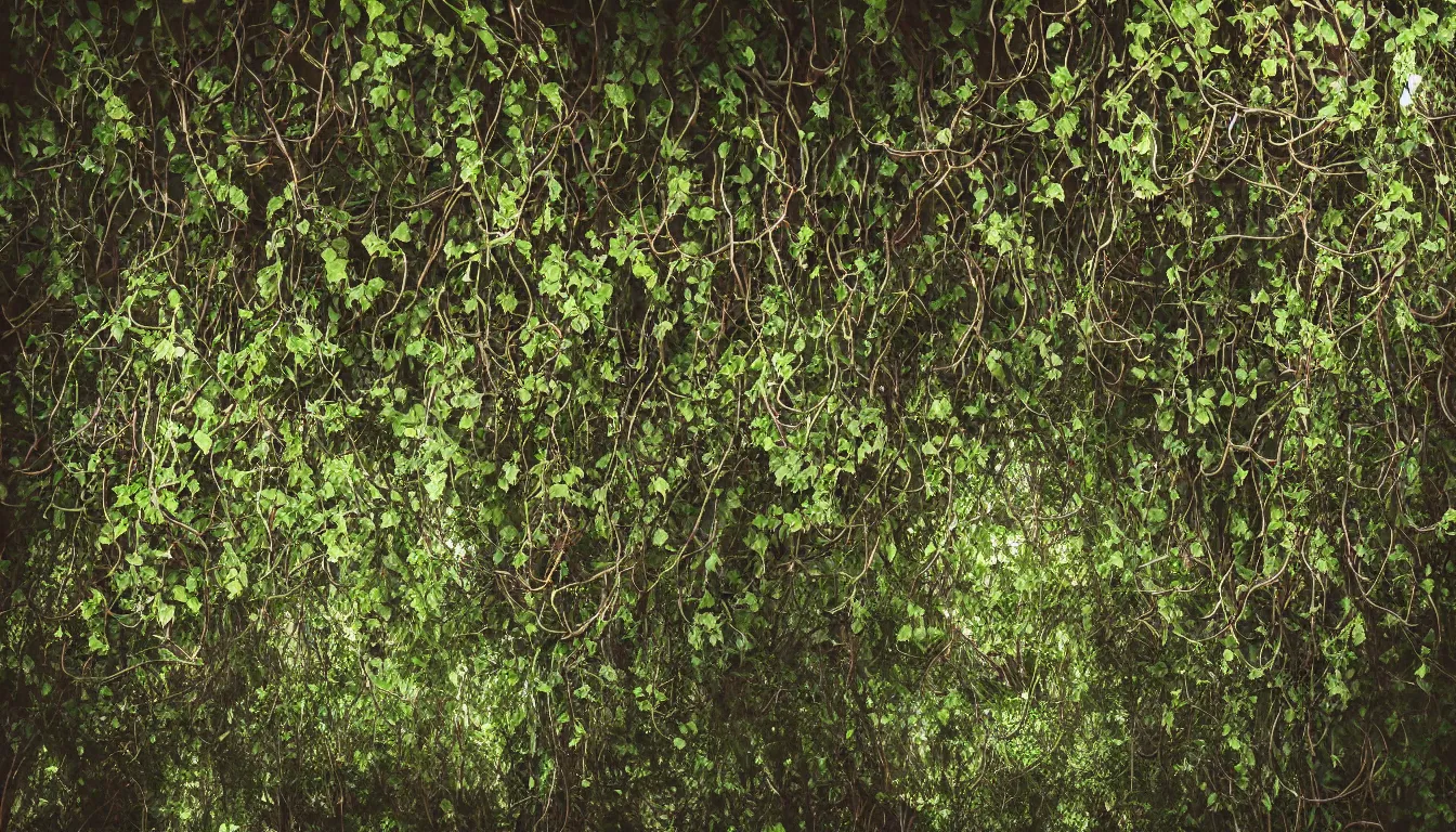 Image similar to tangled vines, highly detailed, dramatic lighting, organic, plants