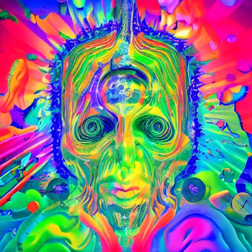 in the depths of the noosphere, the psyberdelic mind | Stable Diffusion ...