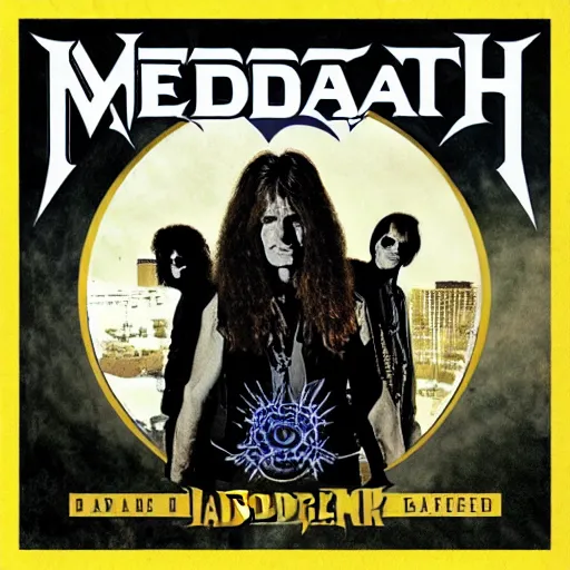 Image similar to megadeth, album cover, band name,