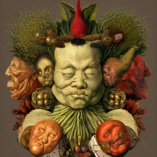 Image similar to The Advancement of Envy, postage, by Viktor Ngai, Giuseppe Arcimboldo, Physicality-based render