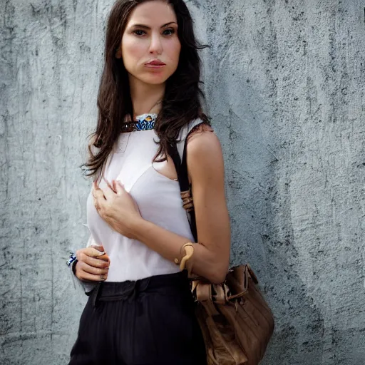 Image similar to photo street portrait beautiful brunette woman