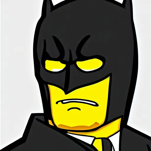 Image similar to batman character from the simpsons, very detailed face