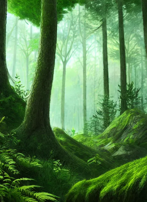 Prompt: lush forest, high detail, 4 k, concept art, realism style