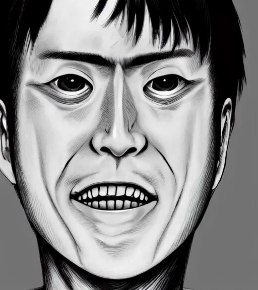 Prompt: junji ito as photorealist render