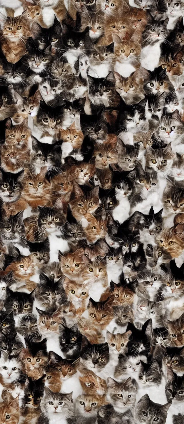 Prompt: tornado made of cats