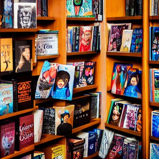 Image similar to “a portrait of an alien mariachi band in a book store, Sigma 24mm f/8”