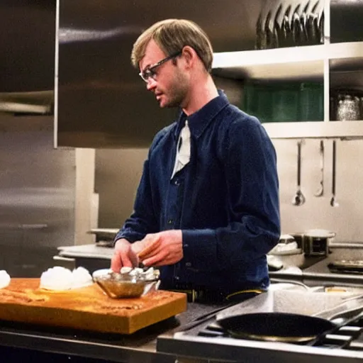 Prompt: jeffrey dahmer competing on hell's kitchen