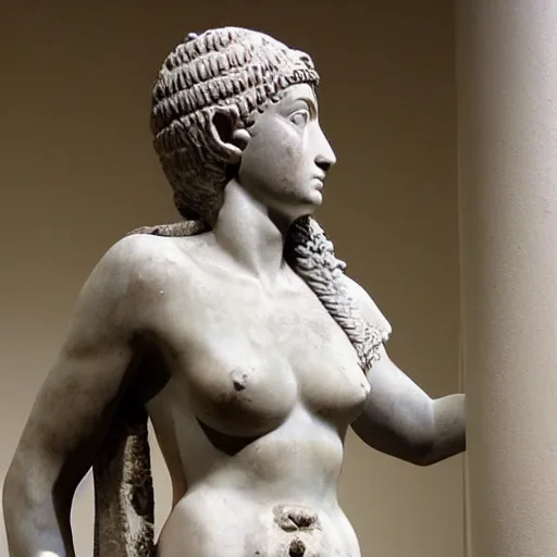 Prompt: roman sculpture of cleopatra