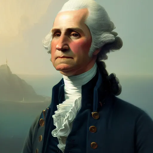 Prompt: highly detailed portrait, george washington, in gta v, stephen bliss, unreal engine, fantasy art by greg rutkowski, loish, rhads, ferdinand knab, makoto shinkai and lois van baarle, ilya kuvshinov, rossdraws, tom bagshaw, global illumination, radiant light, detailed and intricate environment