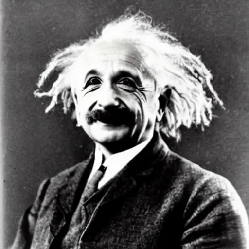 Prompt: an bald Albert Einstein, very rare photo