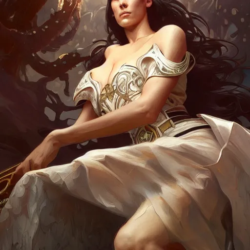 Image similar to Aaron Judge, western, D&D, fantasy, intricate, elegant, highly detailed, digital painting, artstation, concept art, matte, sharp focus, illustration, art by Artgerm and Greg Rutkowski and Alphonse Mucha