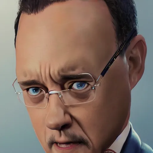 Image similar to tom hanks as forrest gump with giant shrimp heads instead of hands, photorealistic, cgsociety, artstation