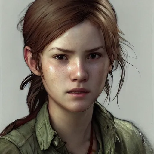 prompthunt: ellie from last of us 2 as an angel, fine art, intricate,  elegant, highly detailed, realistic hair, centered, digital painting, art  station, conceptual art, soft, sharp focus, illustration, artwork, artgerm,  tomasz