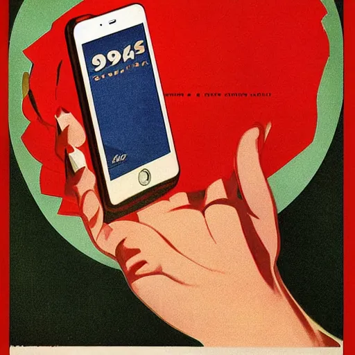 Image similar to 1 9 5 0's iphone advertisement, digital art