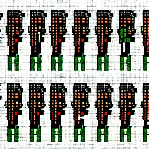 Image similar to pixel art gun sprites