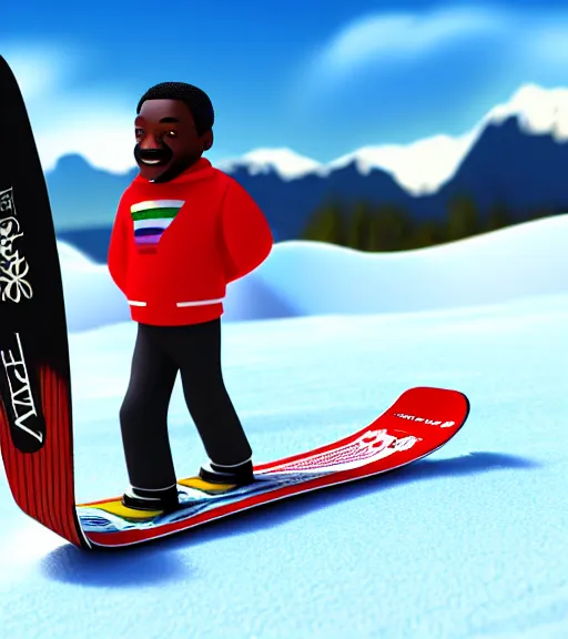 Prompt: martin luther king riding a snowboards in summer on the beach, photorealistic, 4 k, sharp, highly detailed,