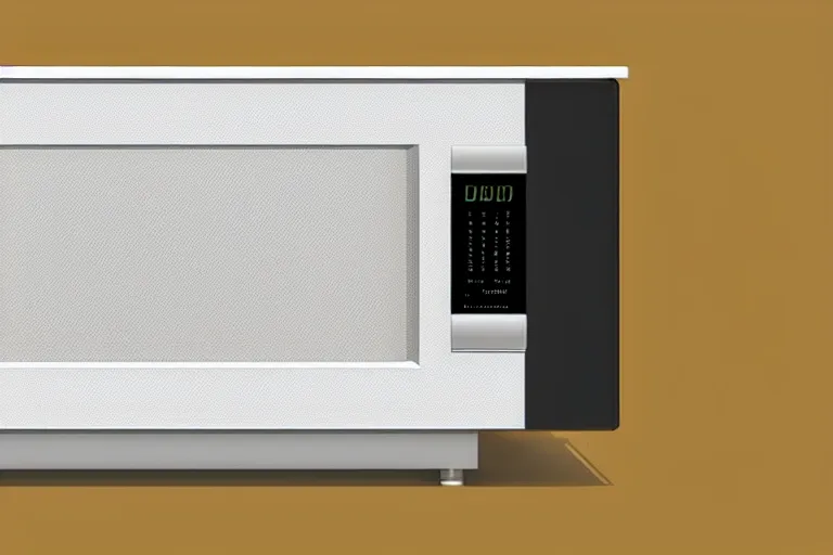 Prompt: Gorgeous 3D render of the iconic Braun Microwave designed by Dieter Rams in white