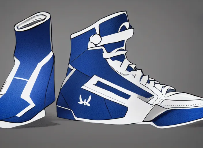 Prompt: basketball sneakers concept of mr. fantastic, trending on artstation, smooth, sharp focus