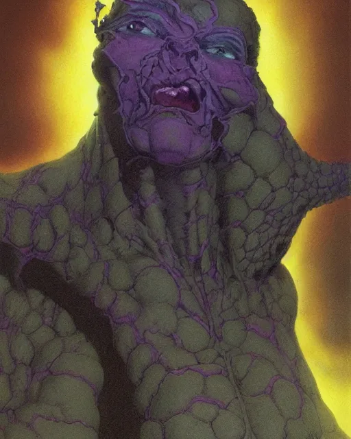 Image similar to portrait of stand from jojo bizzare adventure painted by hirohiko araki and zdislav beksinski and wayne barlowe and greg rutkowski