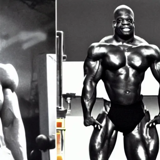 Image similar to elon musk with ronnie coleman's physique