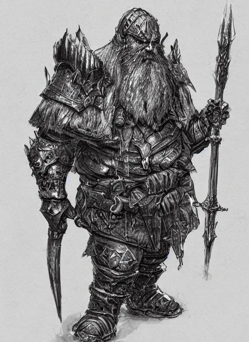 Image similar to a concept art of a angry dwarf from Disciples 2, heavy armor, intricate, detailed, award winning, fantasy, concept art for Disciples 2, insane amount of intricate details, insane original design looks like animal,