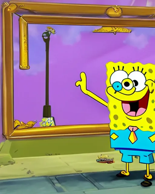 Image similar to Spongebob mobile game ad