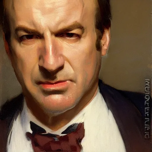 Prompt: saul goodman, better call saul, face detail by theodore ralli and nasreddine dinet and anders zorn and nikolay makovsky and edwin longsden long,, painting by sargent and leyendecker and greg hildebrandt, high detail 8 k