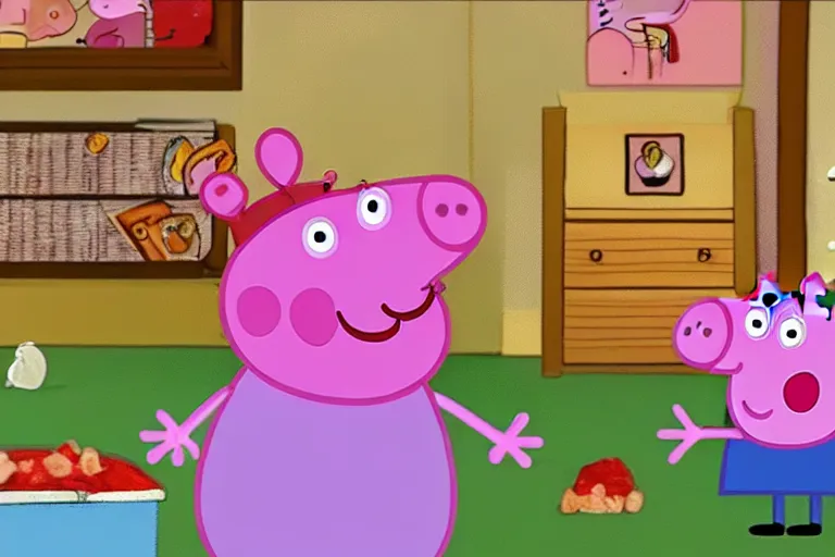 Prompt: peppa pig deleted character