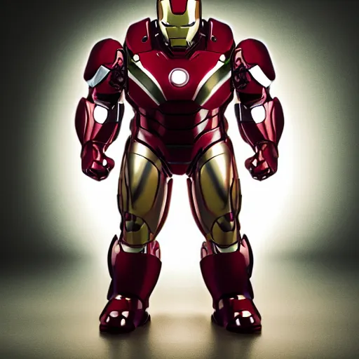 Image similar to a very morbidly obese ironman, photographed by Canon EOS, cinematic lighting, natural complexion, extremely high definition shot, aesthetic canon of proportions