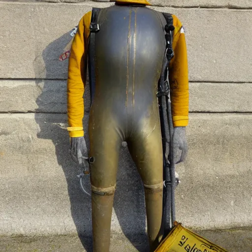 Image similar to old diving suit