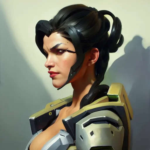 Image similar to Greg Manchess portrait painting of ゼロツ as Overwatch character, medium shot, asymmetrical, profile picture, Organic Painting, sunny day, Matte Painting, bold shapes, hard edges, street art, trending on artstation, by Huang Guangjian and Gil Elvgren and Sachin Teng