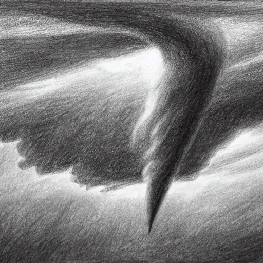 Image similar to a drawing of a tornado, stock icon, award winning, dramatic lightning, UHD, 4k