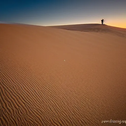 Prompt: two transparent speakers in a pale pink sand dune at dawn