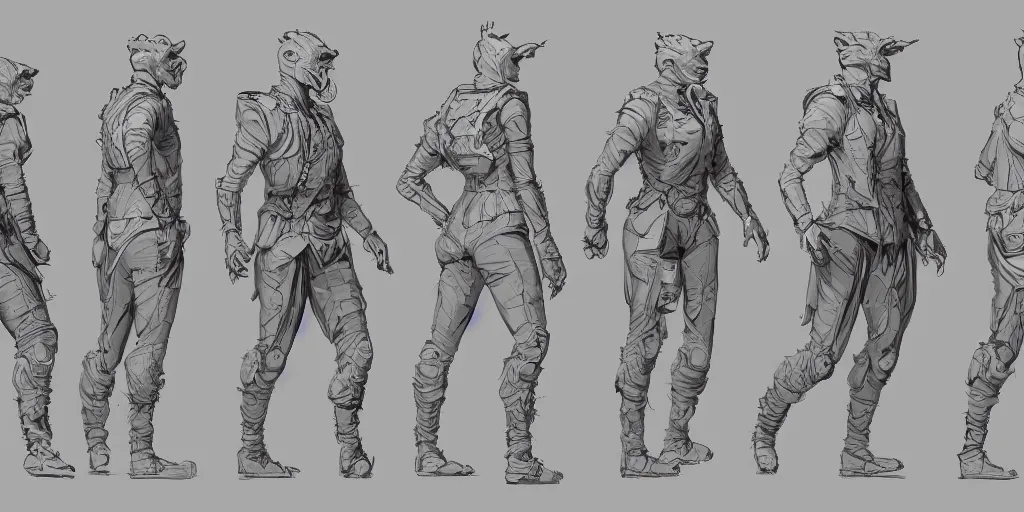 Image similar to happy running cycle, character sheet, fine details, concept design, contrast, kim jung gi, greg rutkowski, trending on artstation, 8 k, full body, turnaround, front view, back view, ultra wide angle