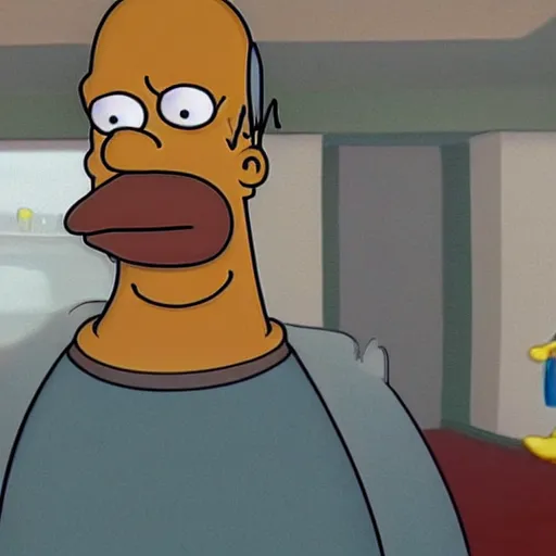 Image similar to Homer Simpson in Twin Peaks