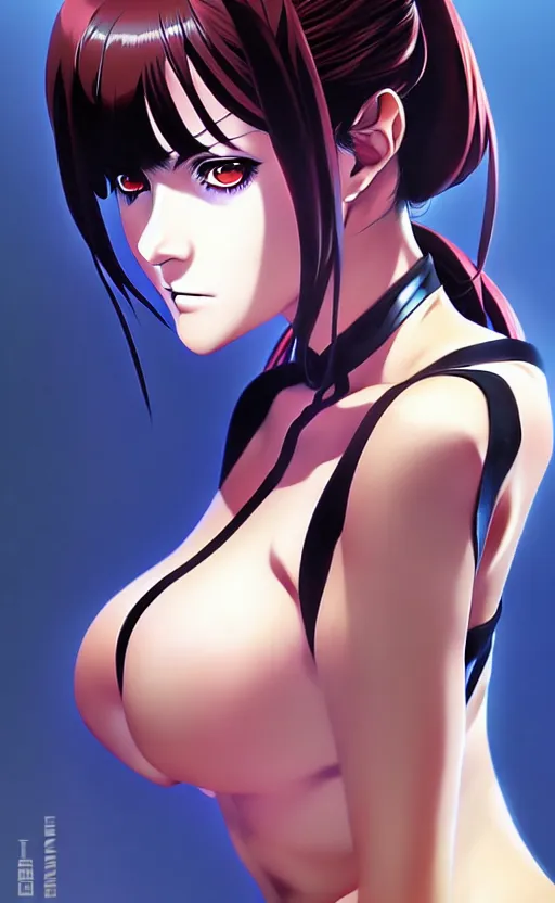 Prompt: An anime portrait of beautiful FEMALE still from GOLGO13 1985 by Stanley Artgerm Lau ,WLOP , Ilya Kuvshinov , James Jean , Andrei Riabovitchev symmetrical