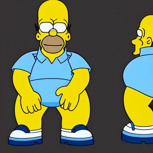 Image similar to what homer simpson would look like as a real person, octane render, realistic