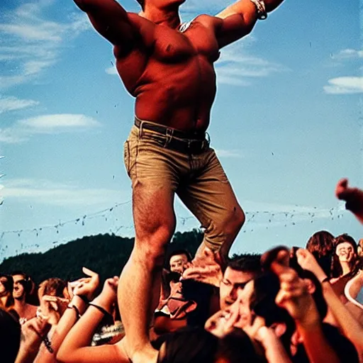 Image similar to hulk performing at woodstock