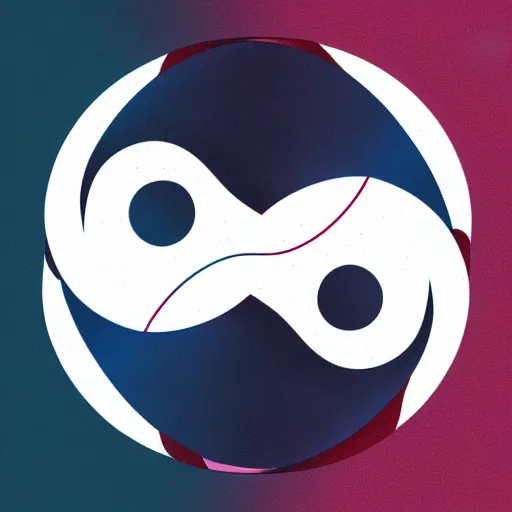 Image similar to digital illustration of yin yang flow