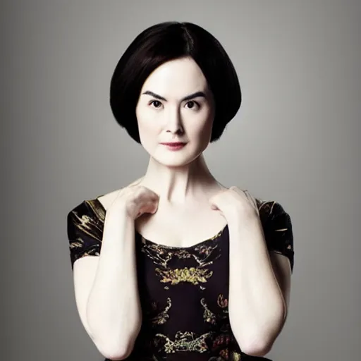 Image similar to face of Chinese Michelle Dockery