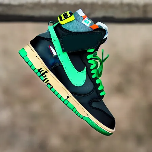 Image similar to nike dunk off - white pine green photograph