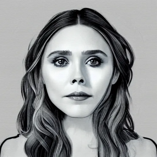 Image similar to anthropomorphic broccoli with [ an elizabeth olsen face ]!!, portrait!!, trending on artstation, 4 k quality, intricate