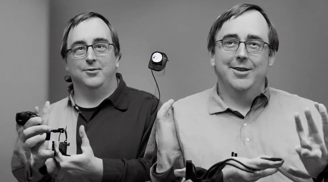 Image similar to vinil scale figure of Linus Torvalds, photo product