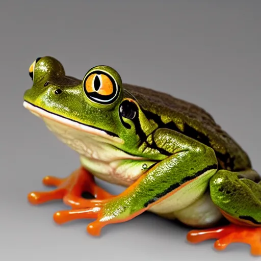 Image similar to an anthropromorphic frog