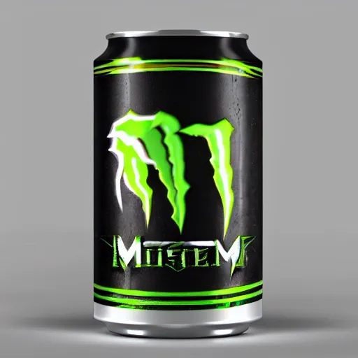 Image similar to new design aluminum can monster energy, orna 8k, elegant, ornate, octane render, cinematic light, harmony, ultra quality