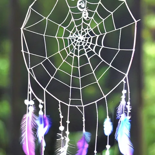 Image similar to dream catcher spider web