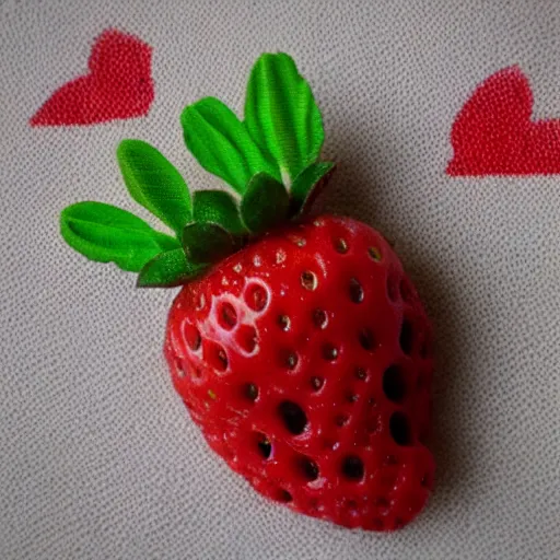 Image similar to adorable strawberry critter