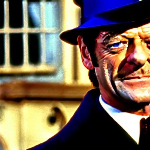 Image similar to Sean Bean as Bert in Mary Poppins, movie still, photograph